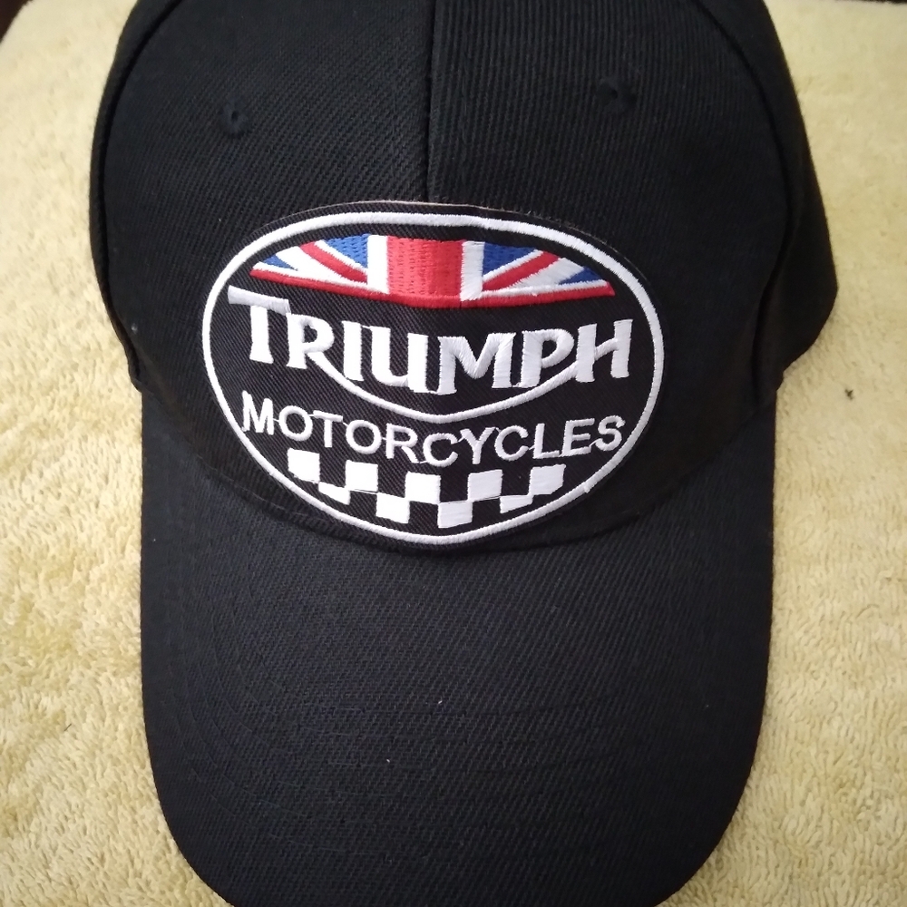 Triumph Black and Red Logo Cap